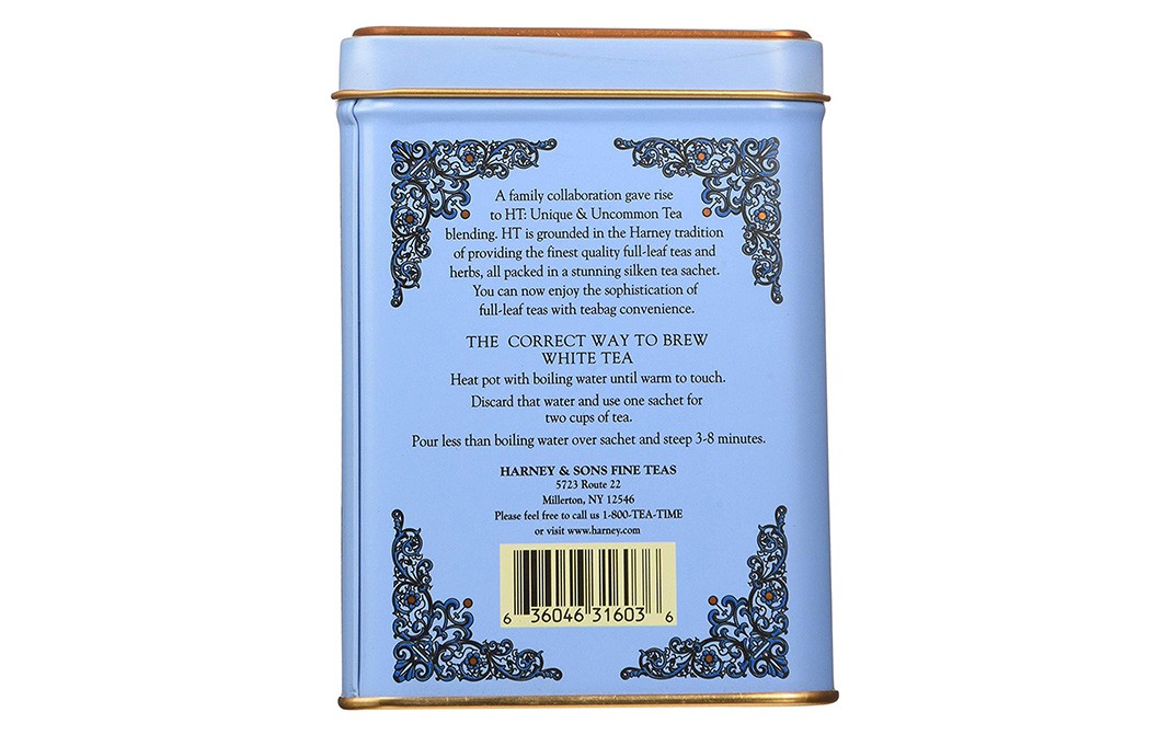 Harney & Sons Winter White Earl Grey Tea   Tin  20 pcs